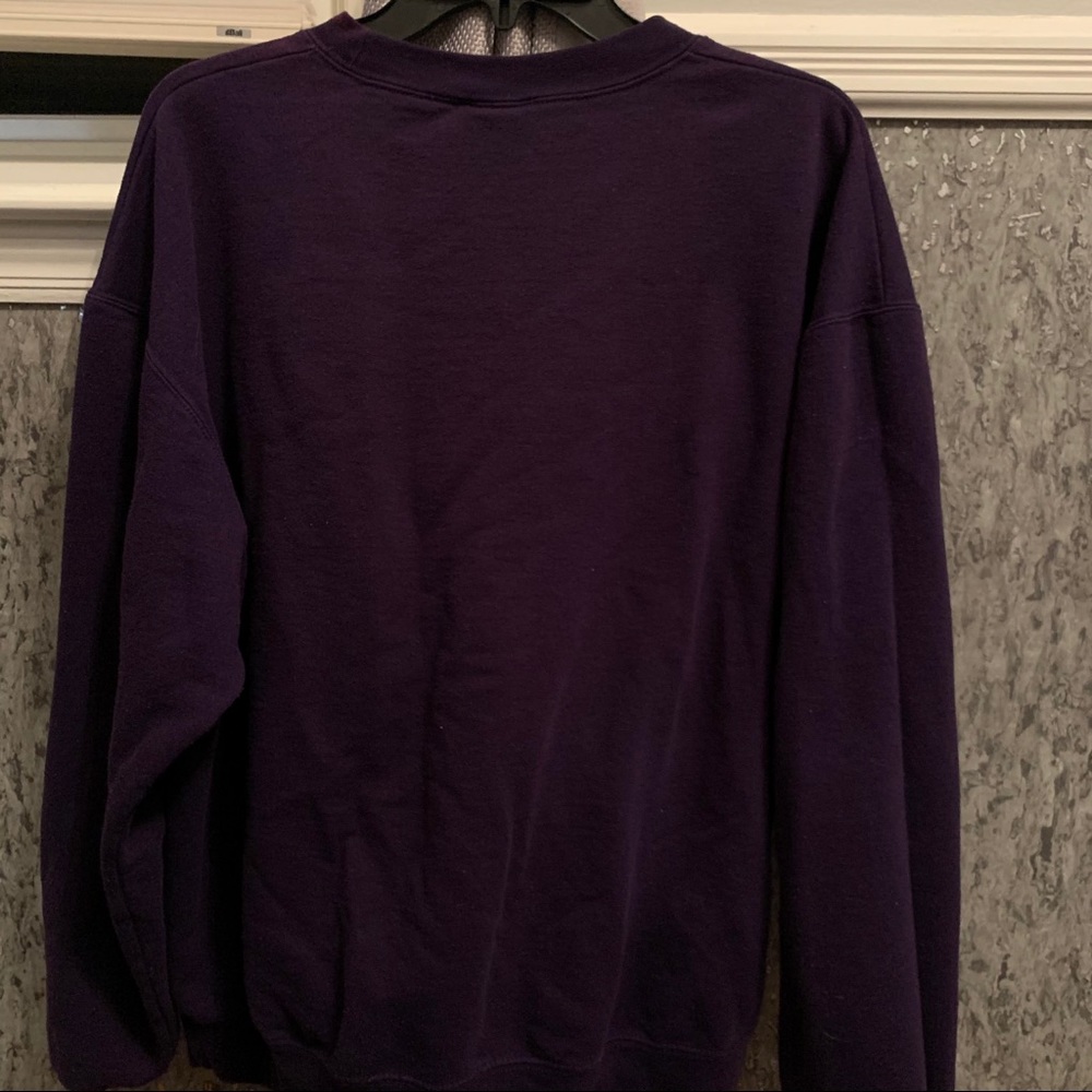 Clemson Purple Embroidery Crewneck - Picture 3 of 5